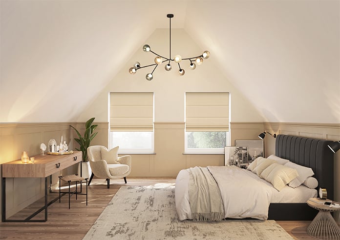 Corrugation, Golden - Motorised Roman Blind - Image 8